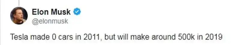 IL TWEET (NON AUTORIZZATO) DI ELON MUSK SULLA PRODUZIONE DI TESLA