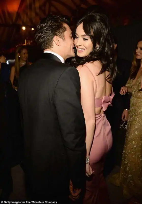 katy perry e orlando bloom ai golden globes 2016