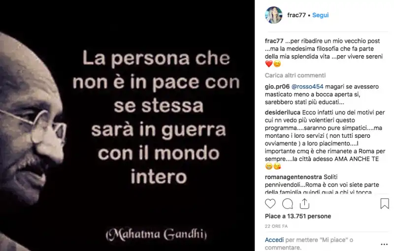 LA MAMMA DI ZANIOLO GANDHI LE IENE