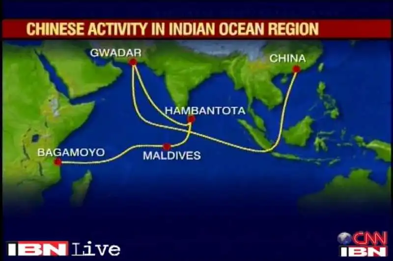 LE MOSSE DELLA CINA NELL OCEANO INDIANO