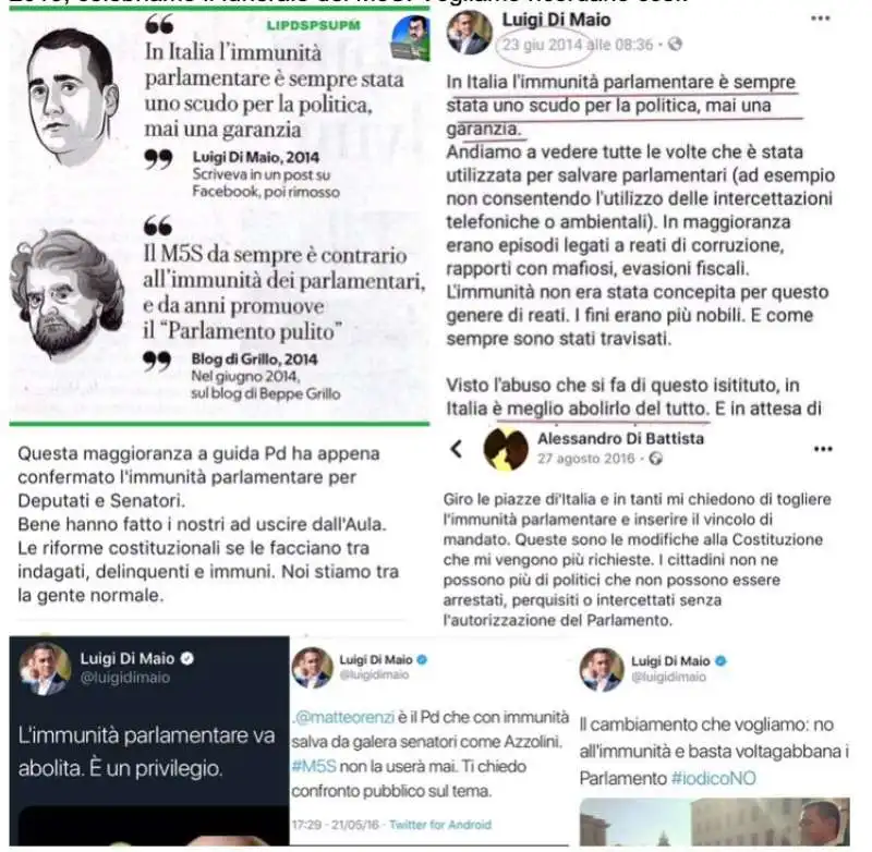 luigi di maio e l immunita parlamentare 