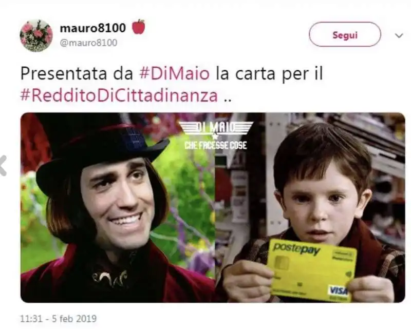 meme su di maio e la card per il reddito di cittadinanza 8