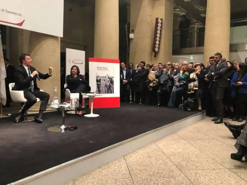 presentazione  del libro di renzi a roma