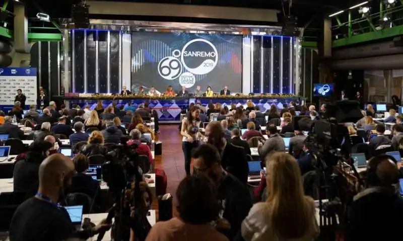 sala stampa sanremo 2019