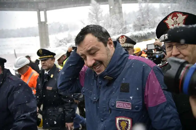 salvini visita il cantiere tav di chiomonte 11