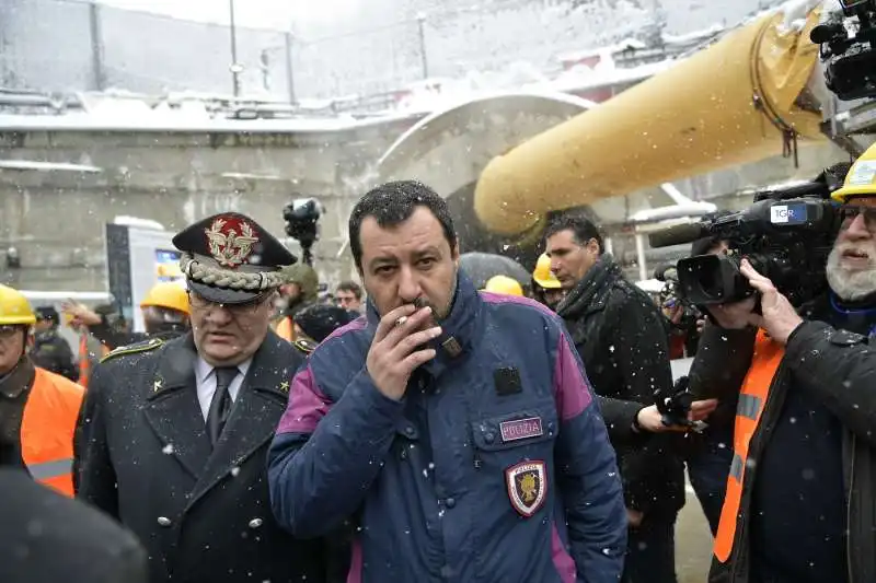 salvini visita il cantiere tav di chiomonte 14