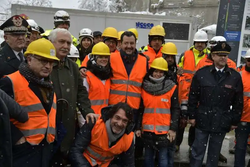 salvini visita il cantiere tav di chiomonte 8