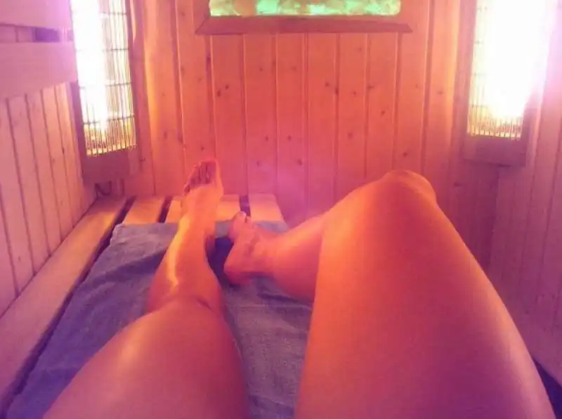 selfie in sauna 12