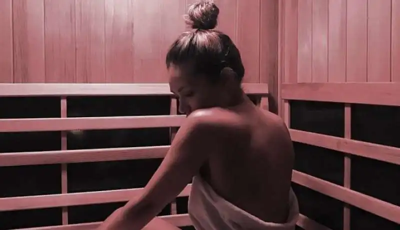 selfie in sauna 3