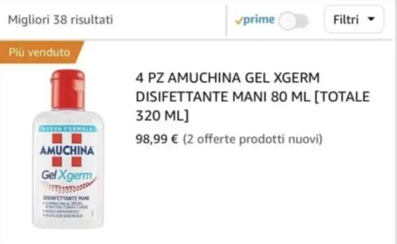 amuchina su amazon