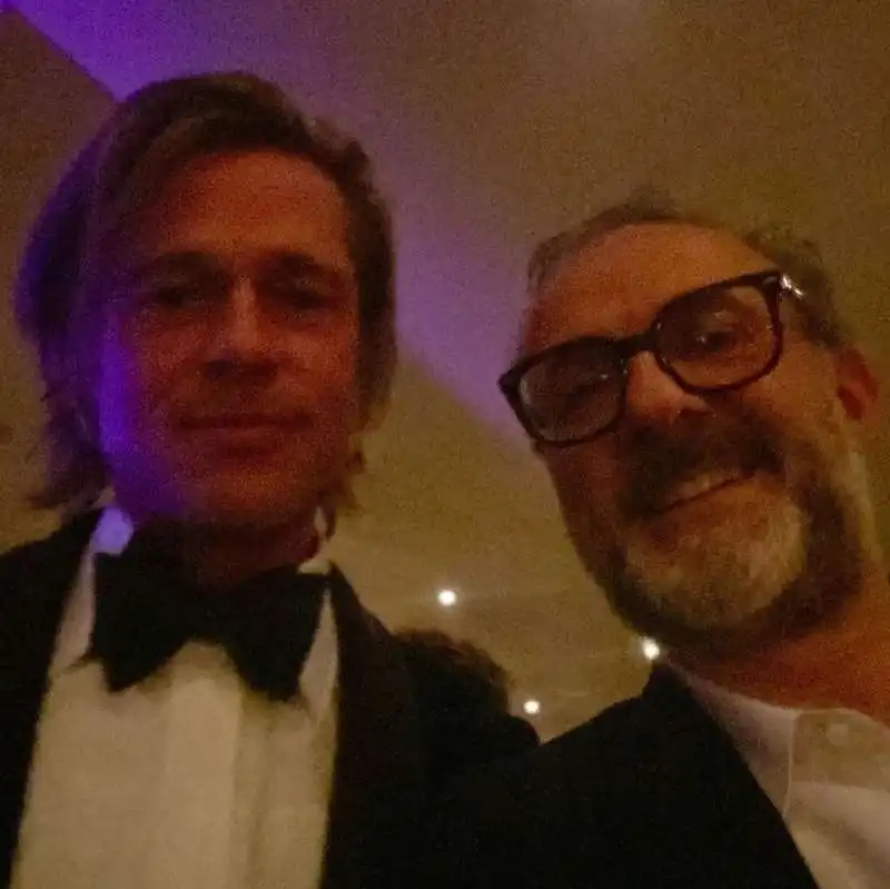 brad pitt con massimo bottura