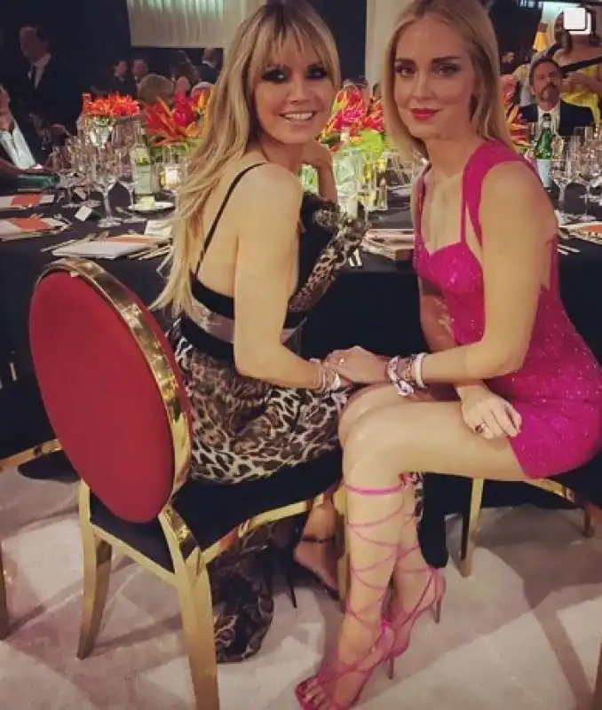 chiara ferragni e heidi klum