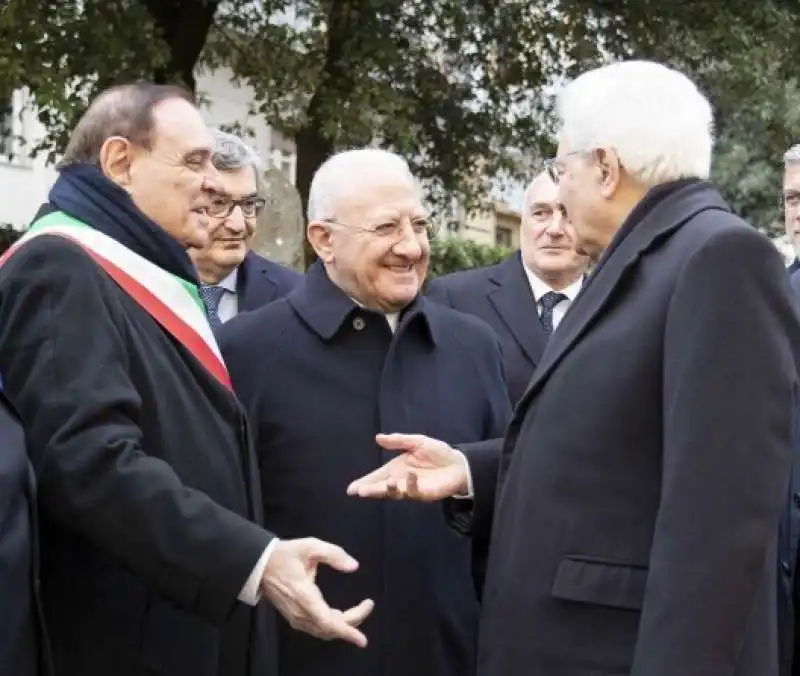 CLEMENTE MASTELLA - VINCENZO DE LUCA - SERGIO MATTARELLA