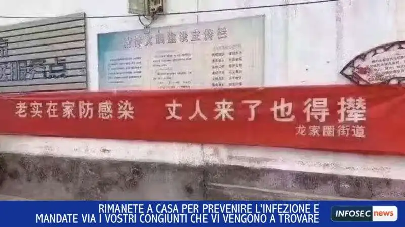 coronavirus   striscioni per strada in cina 9