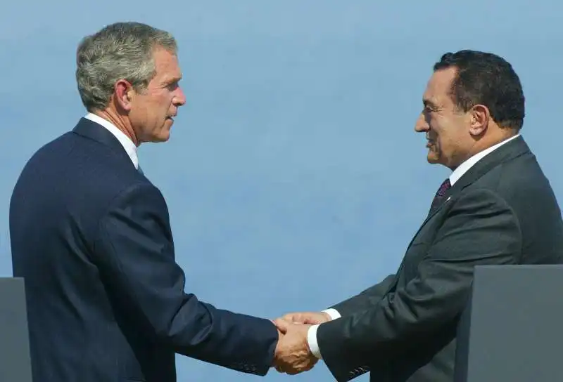 george w. bush hosni mubarak