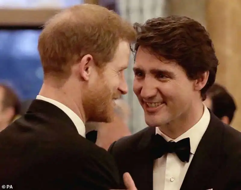 il principe harry e justin trudeau