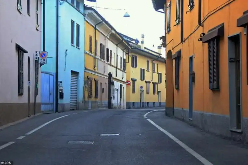 le strade vuote di codogno