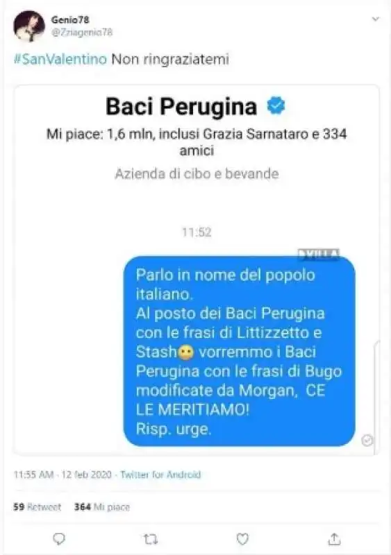 lo scazzo tra morgan e bugo nei messaggi dei baci perugina 6