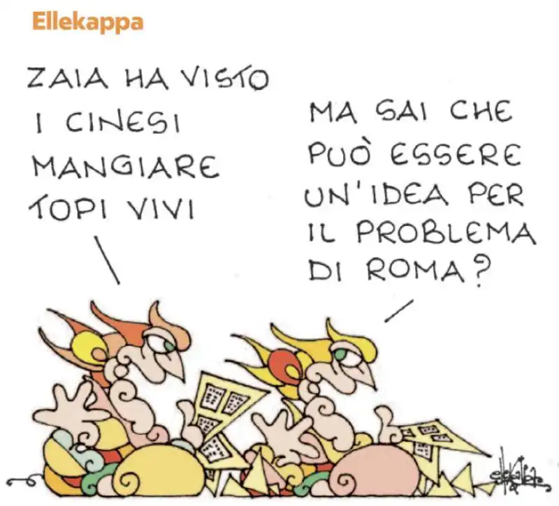 LUCA ZAIA E I CINESI CHE MANGIANO I TOPI BY ELLEKAPPA