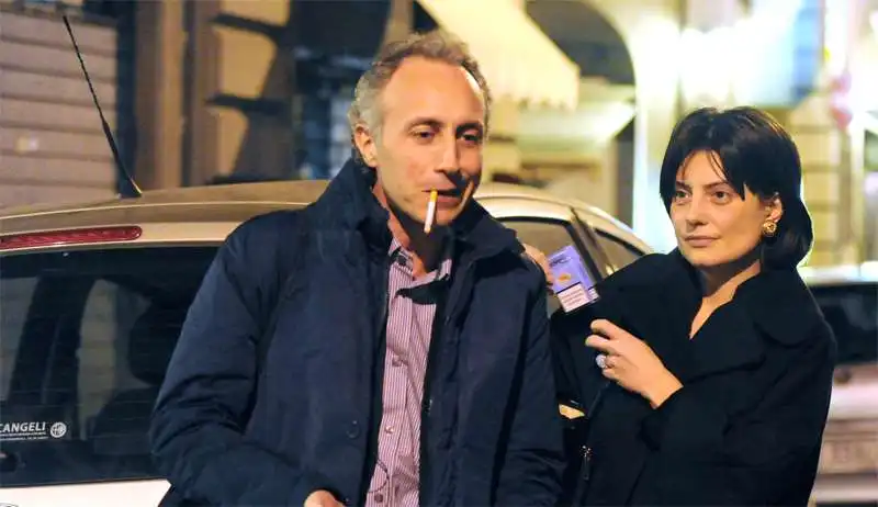 MARCO TRAVAGLIO E CINZIA MONTEVERDI 