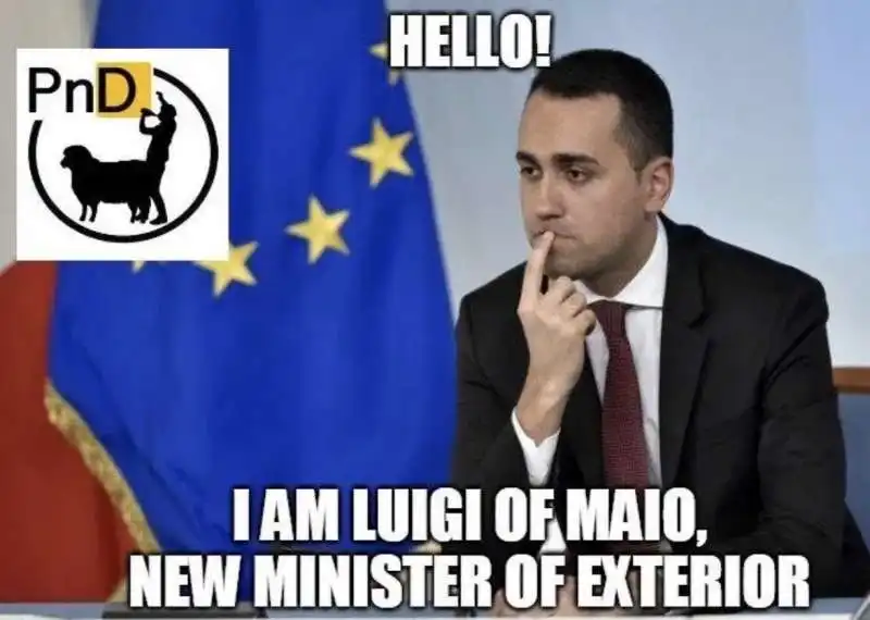 meme su luigi di maio ministro degli esteri