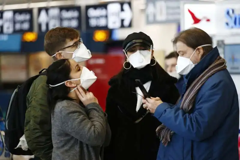 panico coronavirus a fiumicino 1