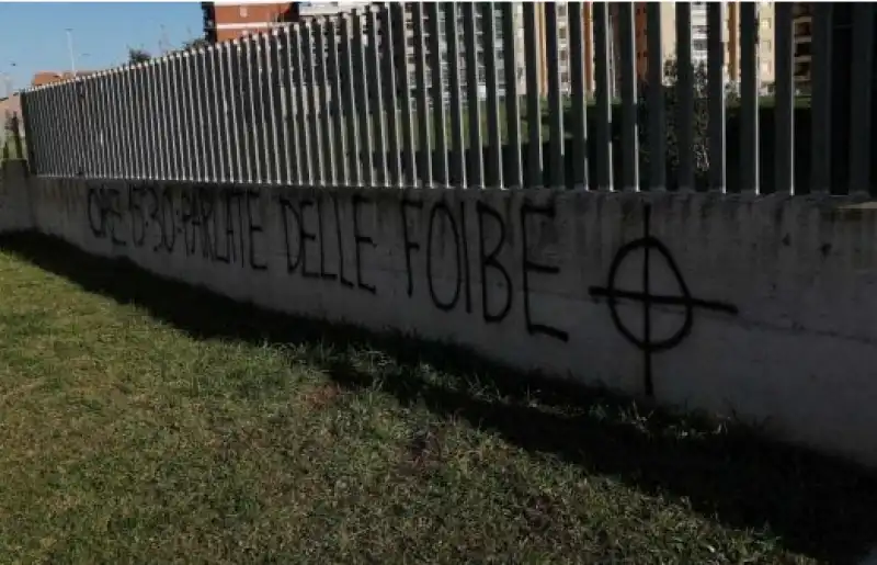 scritte antisemite a pomezia