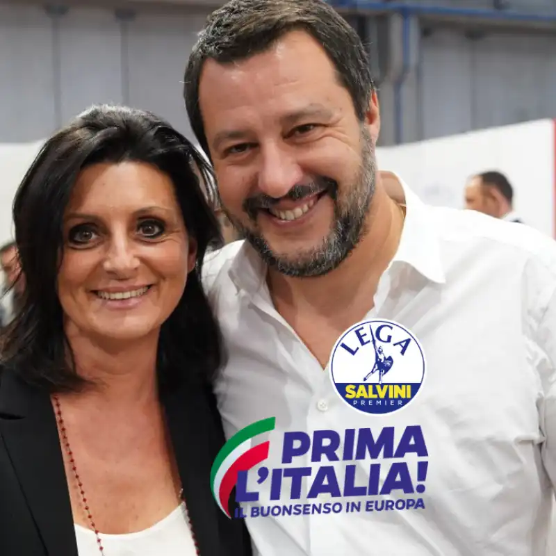 vannia gava con matteo salvini