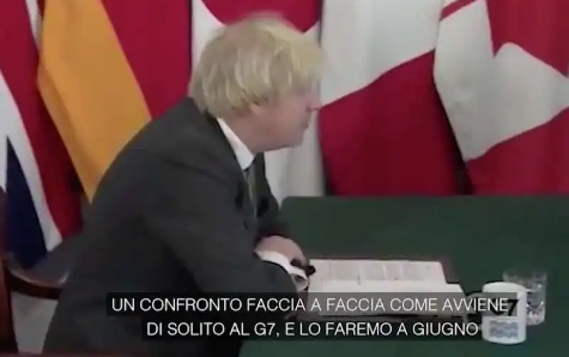 boris johnson mette a tacere angela merkel al g7 8