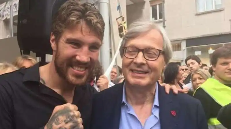 fabio tuiach con vittorio sgarbi