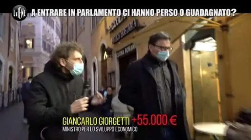 giancarlo giorgetti   redditometro dei politici   le iene