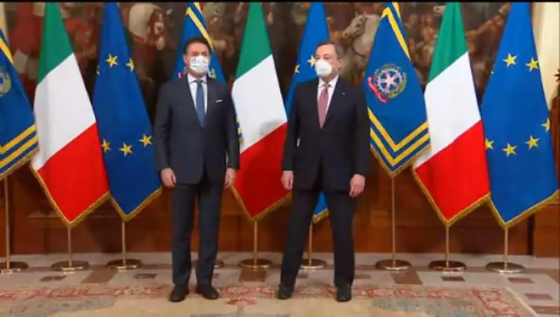 GIUSEPPE CONTE E MARIO DRAGHI 