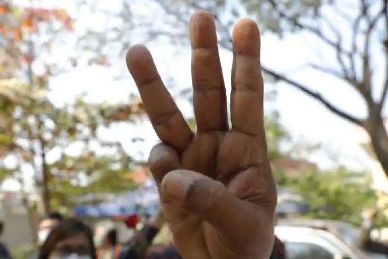 le proteste in myanmar