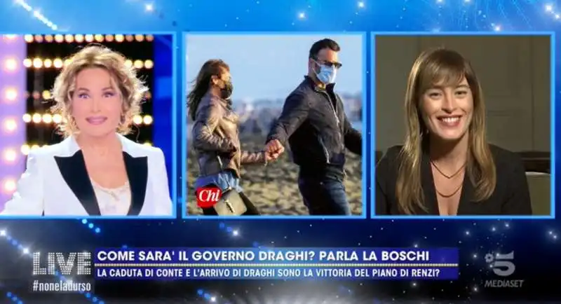 maria elena boschi a live non e' la d'urso 5