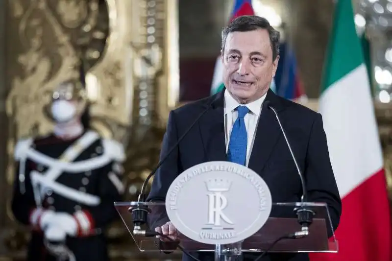 mario draghi al quirinale