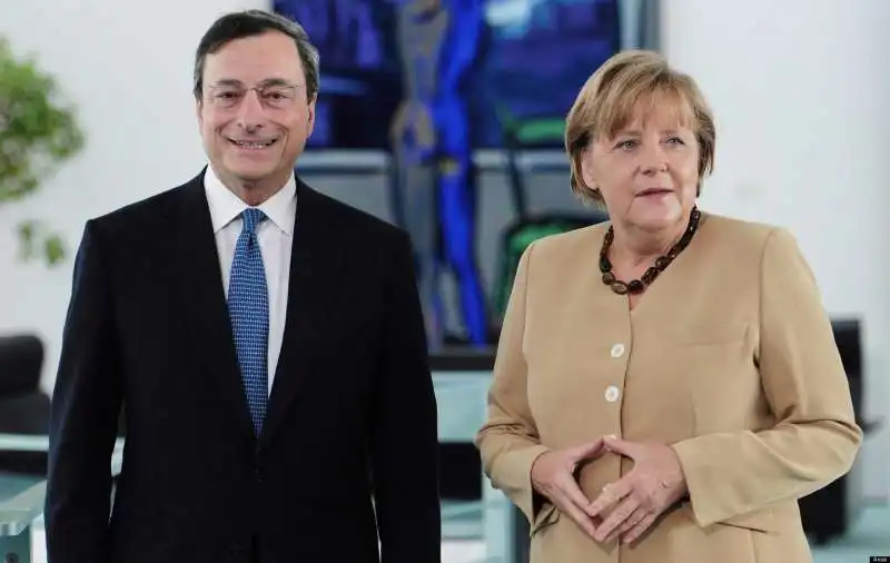 mario draghi angela merkel