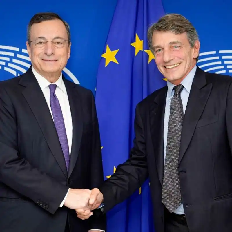 MARIO DRAGHI DAVID SASSOLI