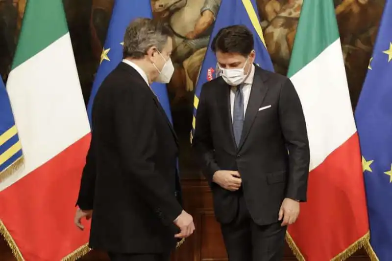 MARIO DRAGHI E GIUSEPPE CONTE