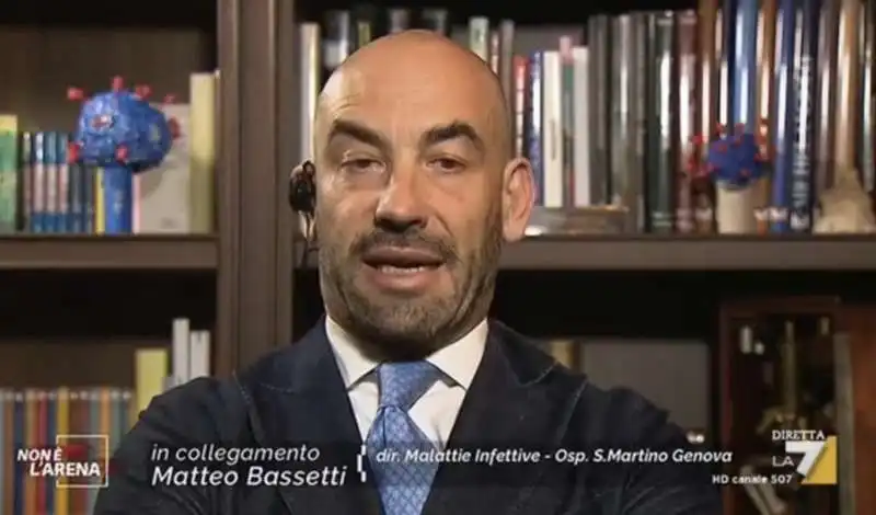 matteo bassetti a non e' l'arena 