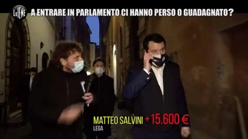 matteo salvini   redditometro dei politici   le iene