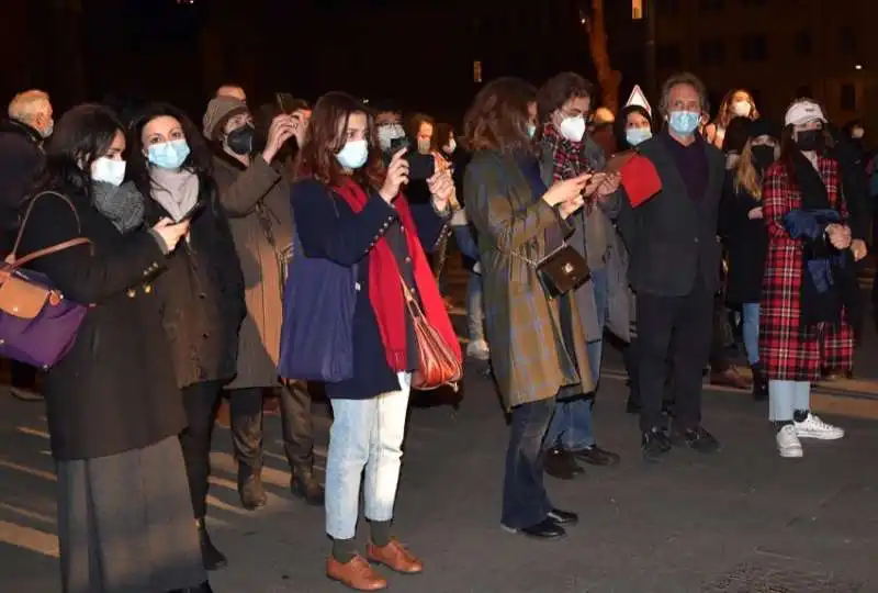 protesta lavoratori dello spettacolo   foto di bacco