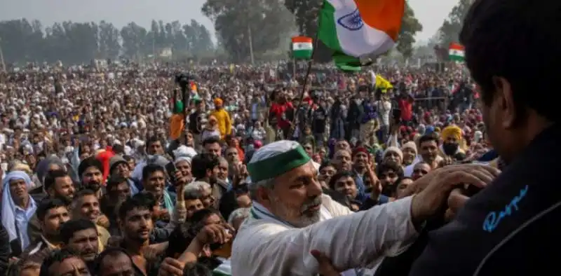  proteste dei contadini in india 2