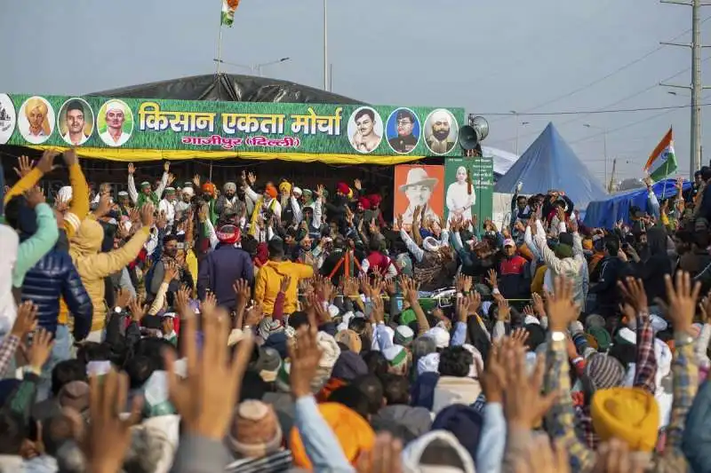  proteste dei contadini in india 3