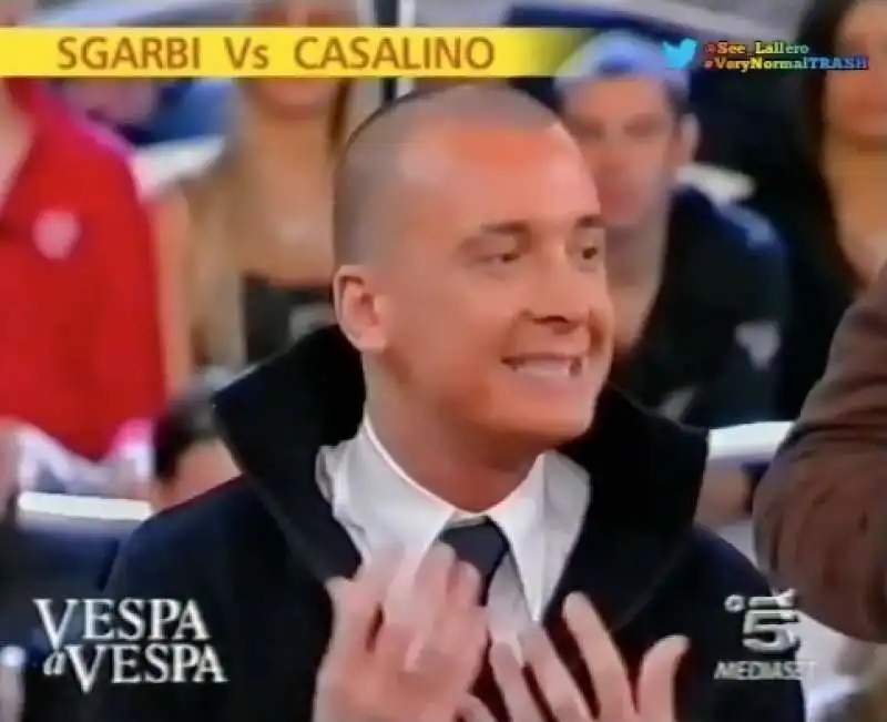 rocco casalino vs vittorio sgarbi   buona domenica 2006 2