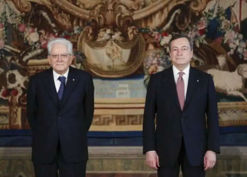 sergio mattarella e mario draghi  