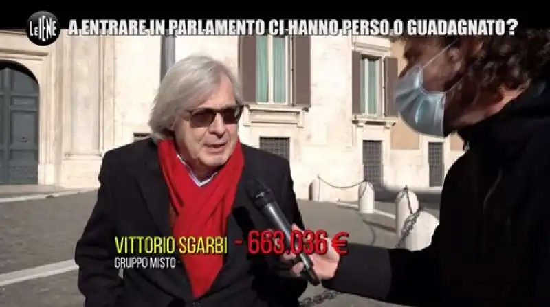 vittorio sgarbi   redditometro dei politici   le iene