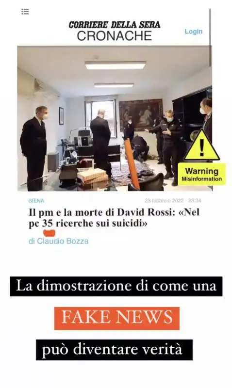 carolina orlandi e le fake news sulle ricerche online di david rossi   1