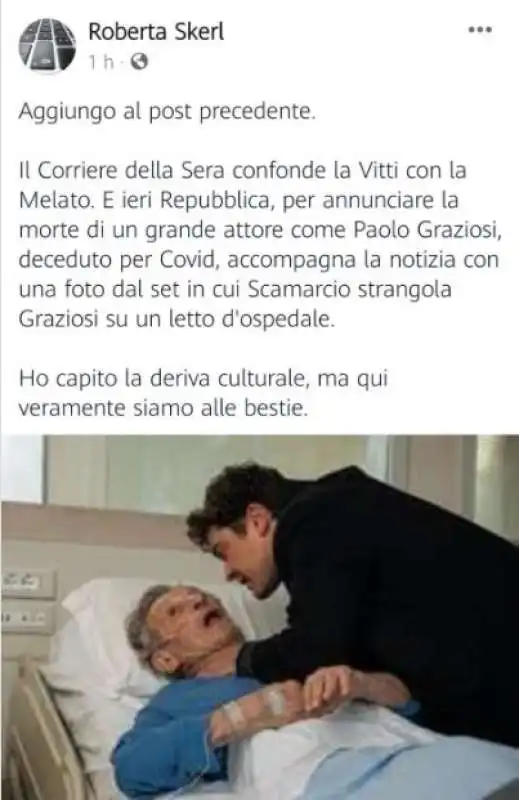 gaffe di repubblica su paolo graziosi