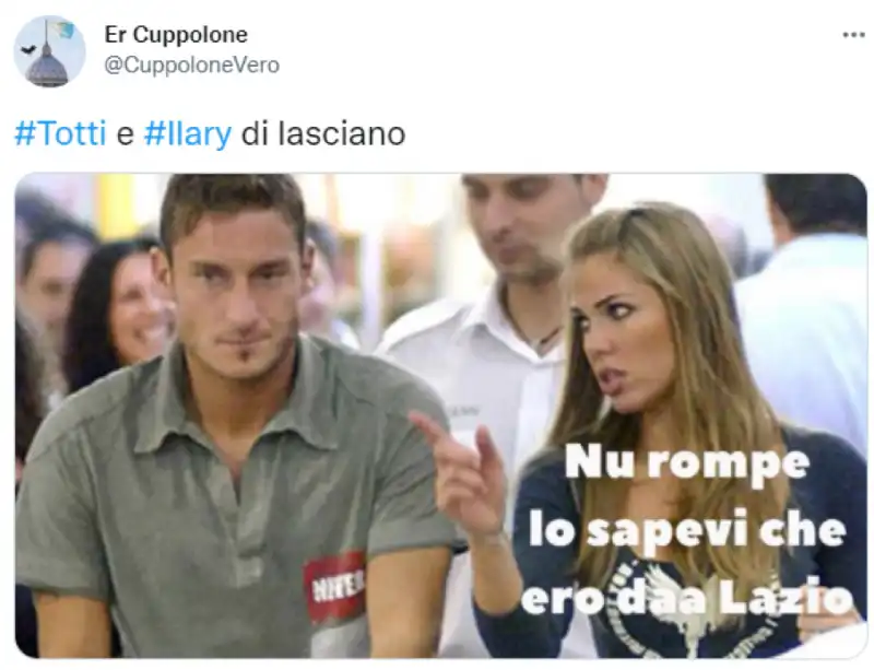 i tweet sulla rottura tra ilary blasi e francesco totti 2