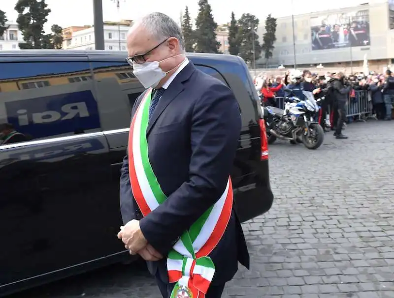 il sindaco di roma roberto gualtieri  foto di bacco